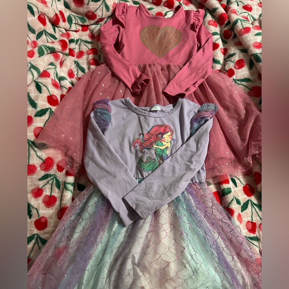 Girls' Pink and Purple Dresses